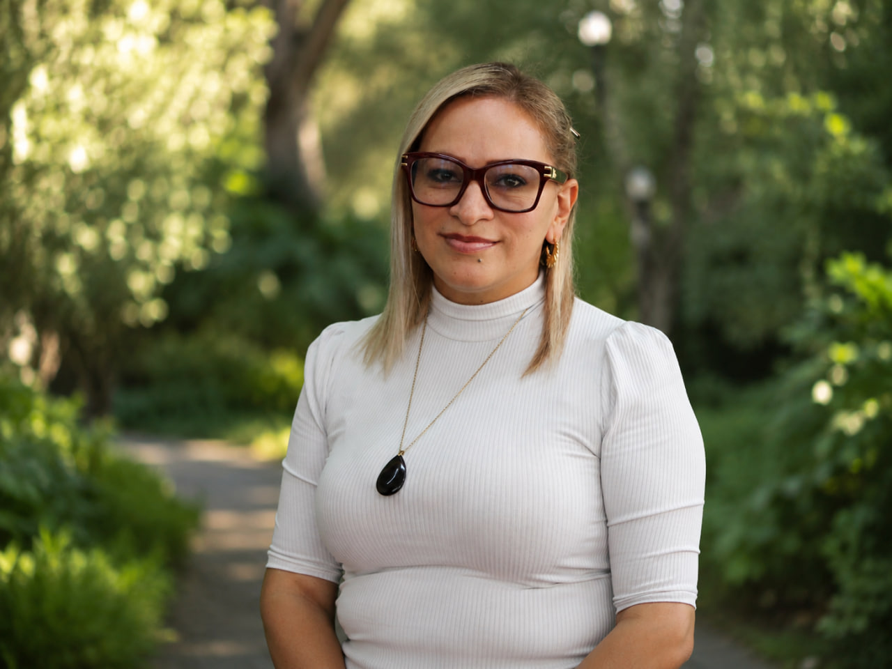 Integrante del departamento de plan nacional Shirley Arce