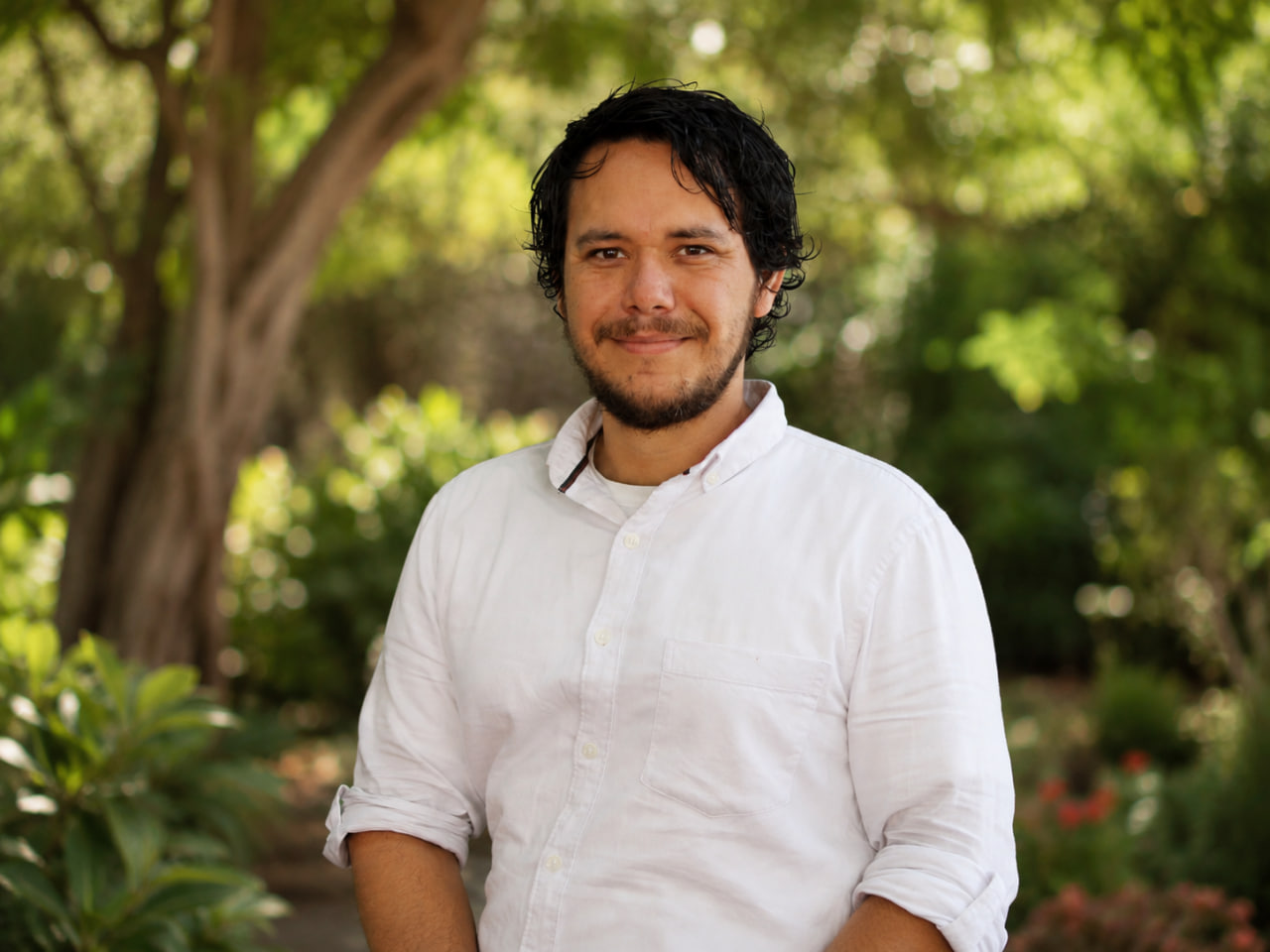 Integrante del departamento de seguridad Allan Mora