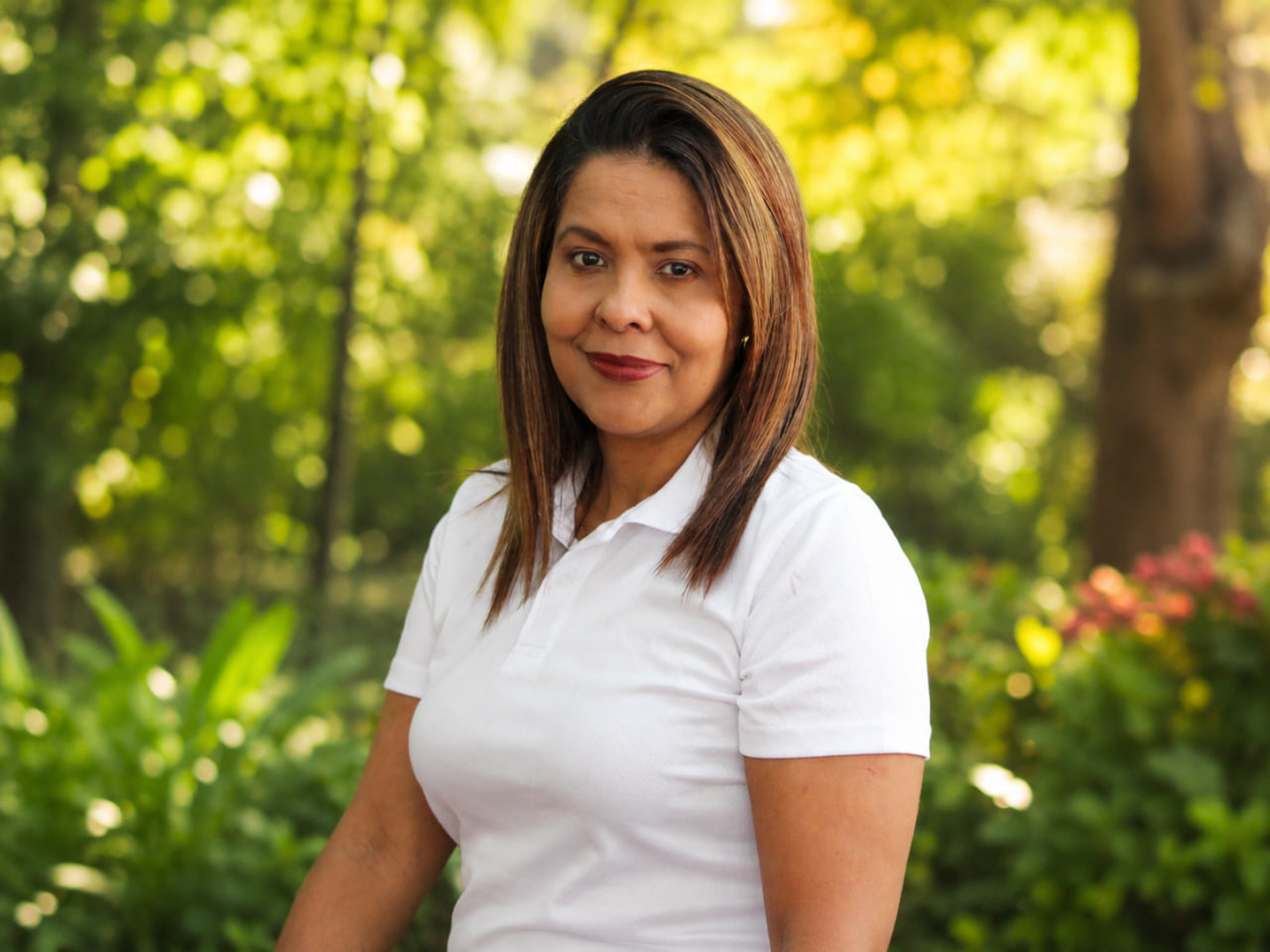 Integrante del departamento de servicio al cliente Karina Salazar